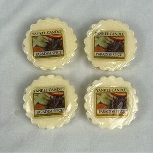 4 Yankee Candle Tarts Wax Melts Paradise Spice 0.8 Oz NEW SEALED
